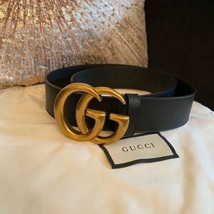Gucci Cintura Donna Leather Belt; Black, Size 85